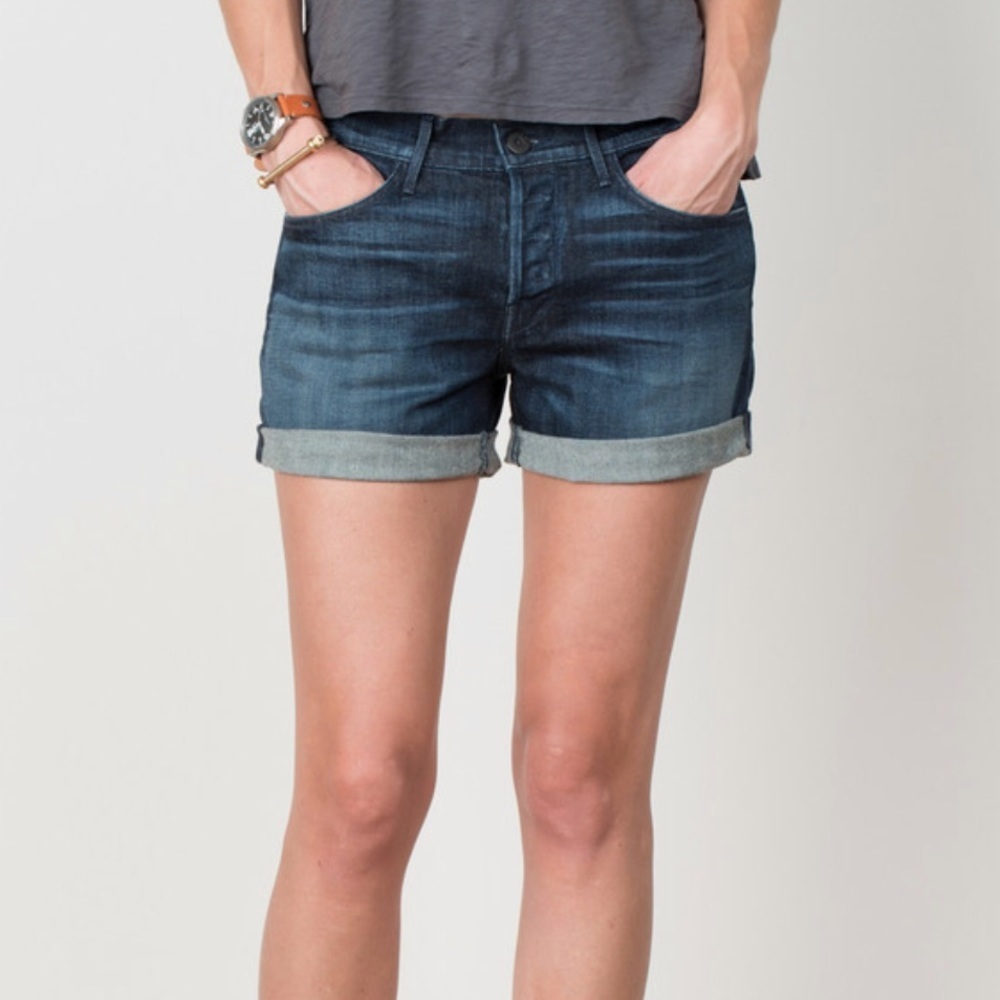 • 3x1 • Slim Boyfriend Cuffed Jean Shorts Cyrus 26